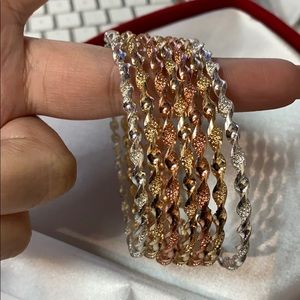 18k gold plated bangles